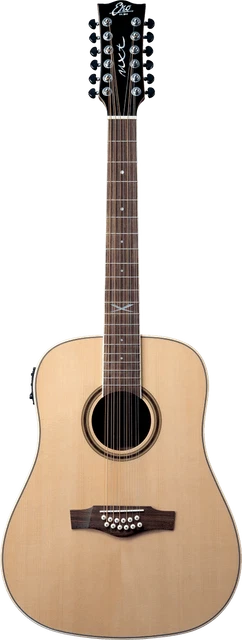 Guitare Electro Acoustique Dreadnought Cutaway 12 Cordes Eko Nxt-D100Cwe-Nat12