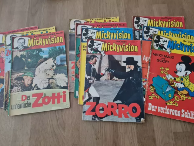 Mickyvision Heft Nr. 2 bis 12 von 1964 (Sammlung 10 Hefte)