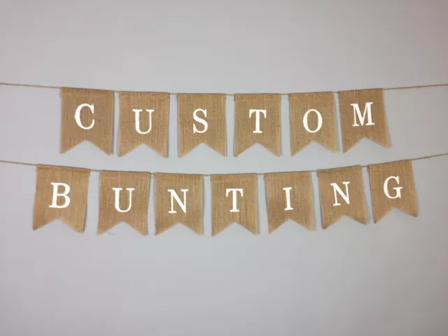 Personalised Custom Bunting Decor Wedding Party Customised Decoration