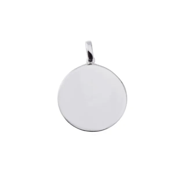 Silver 925 High Polished Disc Engravable 12mm - Brand New Sterling Silver!