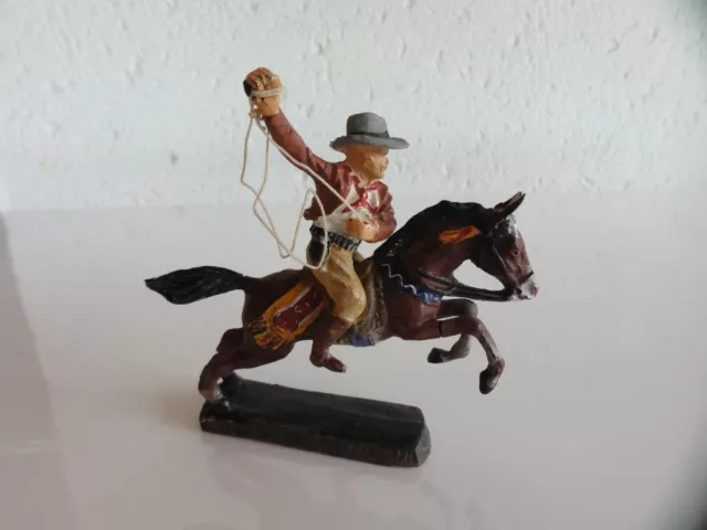 Cowboy mit Pferd Elastolin um 1930 Nr 1