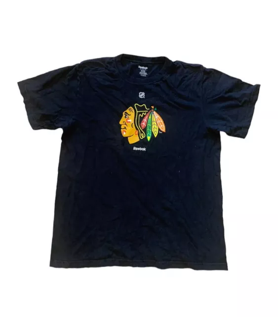 Chicago Blackhawks T-Shirt Short Sleeve Mens XL Reebok Ice Hockey NHL