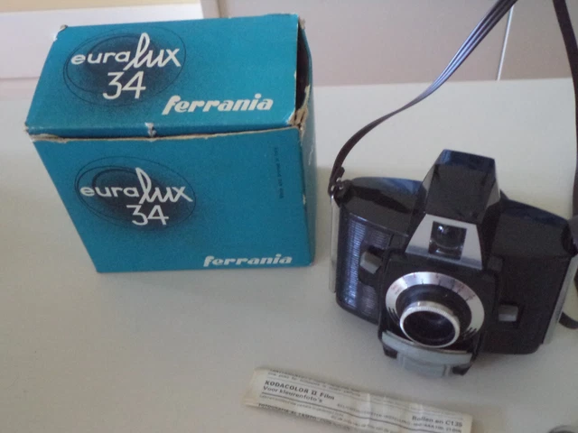 Macchina Fotografica Ferrania Euralux 34 - Vintage Anni '60
