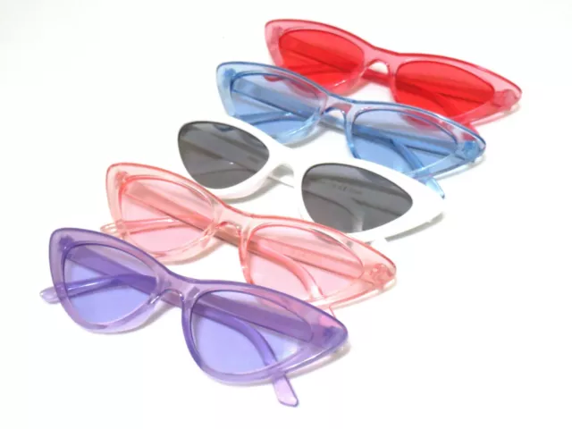 Kids Toddler Girl's Sunglasses Cat Eye Colored Lenses Fashion Cute Plastic Frame