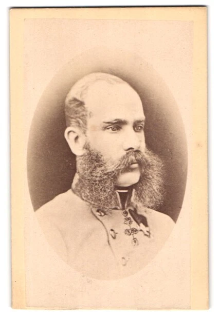 Fotografie unbekannter Fotograf und Ort, Portrait Kaiser Franz Josef von Österr