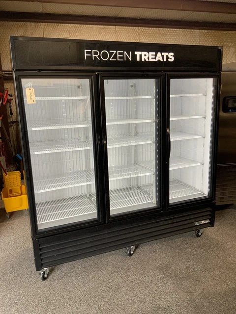 2018 True GDM-72F-HC-TSL01 3 door glass commercial Freezer Merchandiser frozen B