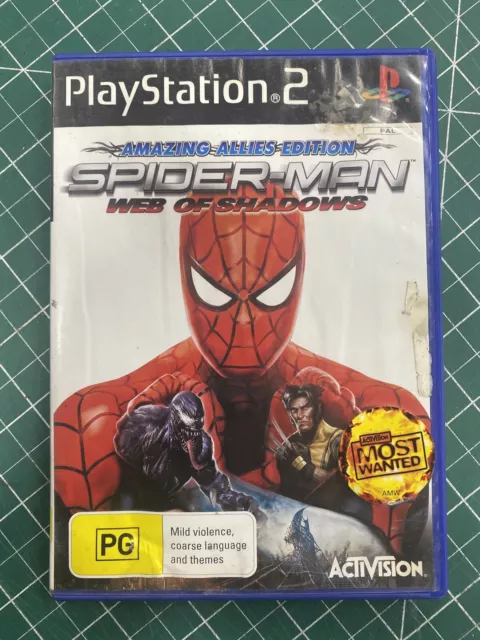 SPIDER-MAN WEB OF Shadows PC GAME DVD - USED - WITH MANUAL - GOOD