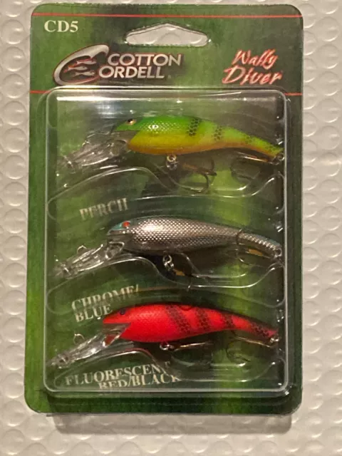 COTTON CORDELL WALLY Diver 3-Piece Variety Pack Bass and Walleye Fishing  Lure $17.28 - PicClick