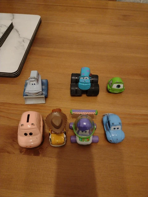 DISNEY PIXAR CARS Toy Story Woody, Buzz & Hamm Diecast 1:55 Monster Inc ...