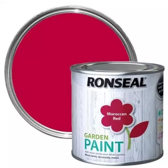 Ronseal Outdoor Garden Paint - For Exterior Wood Metal Stone Brick - All Colours