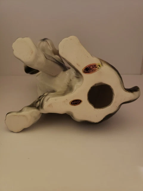 Josef Originals Vintage Beagle Hound Dog Sad Puppy Large Figurine Labels RARE 8