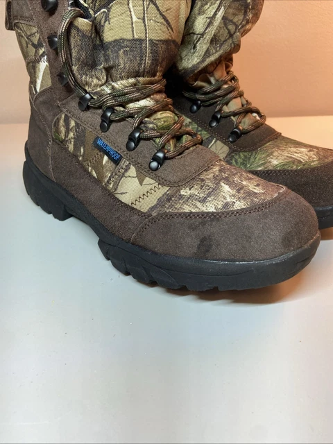 GANDER MTN MEN’S Canvas/Leather Boots Thinsulate Ultra 400g Waterproof ...