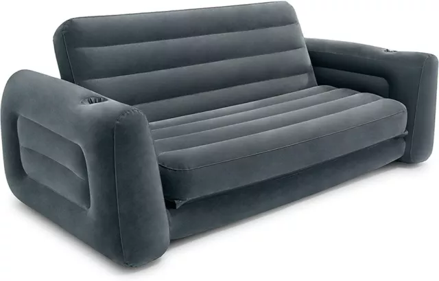 Intex Pull-Out Inflatable Bed SOFA Series 66552EP Firm Queen Sofa