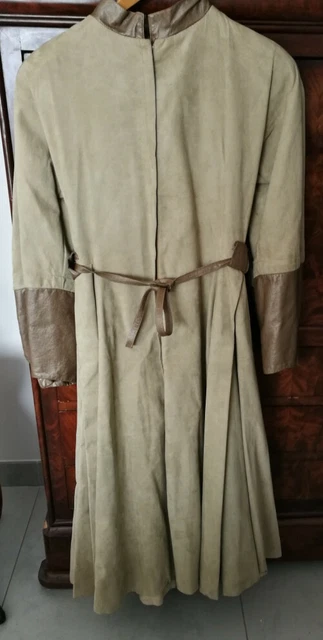 Robe Cocktail Haute Couture Nicolas Henry - Dentelle De Calais/Caudry Leavers, Taille 38, Couleur Dorée, Faite Main En France | Robe Neuve Avec étiquettes