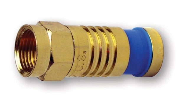 Platinum Tools PT18004 F-Type  RG6 Quad Compression Crimp Connectors