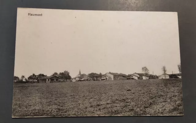 AK Haumont Frankreich Départment Meuse. Feldpost Zensur Stempel