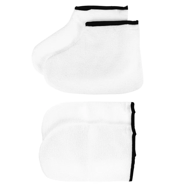2 Pares Blanco Poliéster Botas Cuerno Cuero Hombre Hombre
