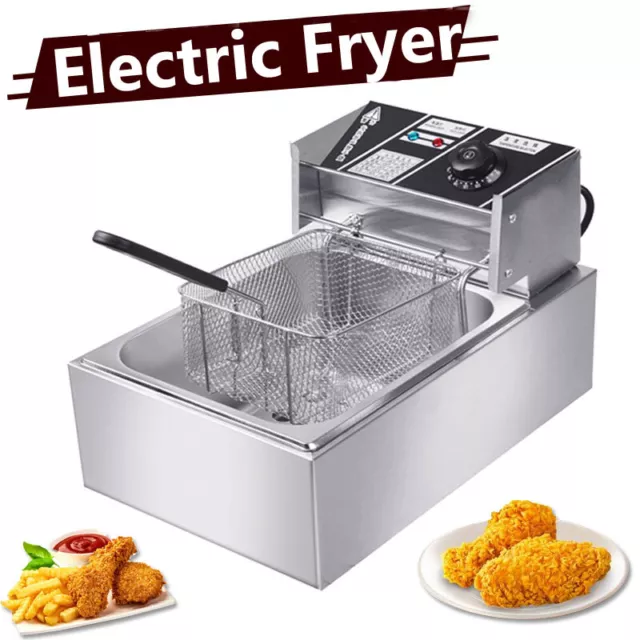 Large Electric Deep Fat Fryer Chip Food Oil Fry Fast Frying Home Commercial UK