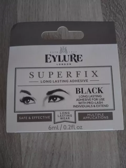 Eylure Long Wear Lash Glue Individual False Fake Eye Lashes Black Finish 6ml