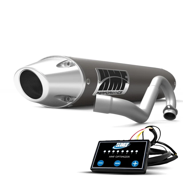 HMF Yamaha YFZ 450R Full Exhaust Gun Metal Ellip w/Euro + EFI (09-23)