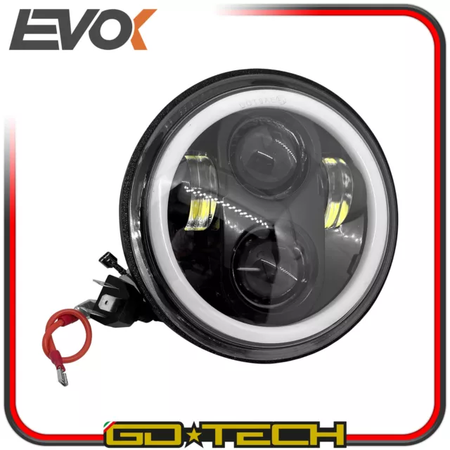 Faro Delantero LED Vespa Px 125 150 200 Pe Pxe LML Star EVOK 6V-12V 6000K