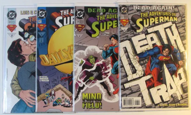 Adventures of Superman Lot of 4 #517,519,522,525 DC (1994) Comic Books