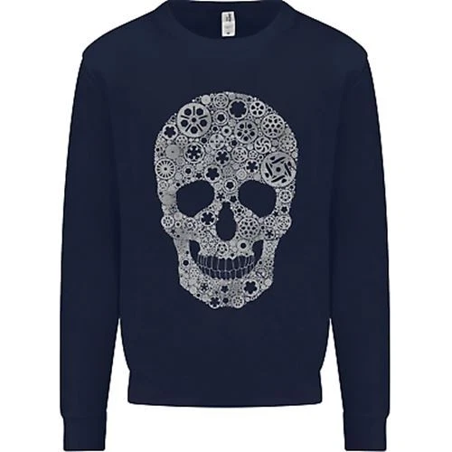 Felpa Maglione Gear Skull Biker Moto Auto Moto Auto Uomo 2
