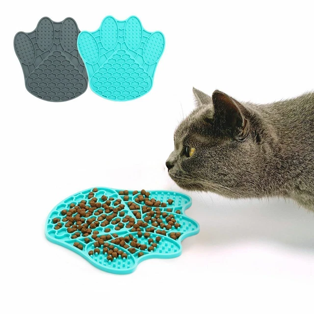 Pet Lick Pad Slower Feeder Pad Silicone Bowl Dog Lick Mat Training Feeding