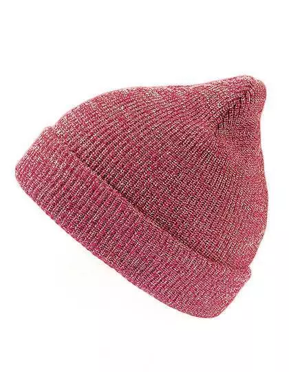 Berretto Lavorato a Maglia Donna Maglia Berretto Beanie Rosso Inverno Sci Sport