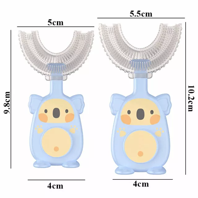 Weiches Silikon Baby Oral Reinigung Mundpflege U-Form Zahnbürste Kinder ~ 3