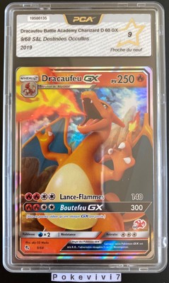 Carte Pokemon DRACAUFEU 9/68 GX Académie de Combat SL11.5 PCA 9 FR