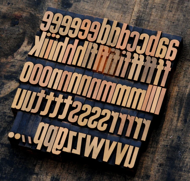 letterpress printing blocks type vintage printer letter typography antique old
