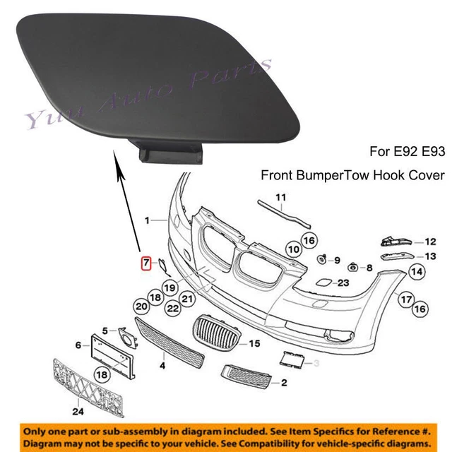 Bmw 335i shop tow hook cover