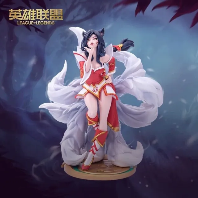 10" LOL League of Legends Character Ahri the Nine-Tailed Fox Figure Statue Gift