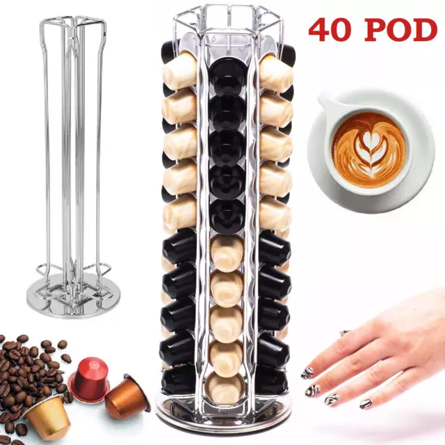 Nespresso Coffee Capsules Pod Holder Stand Dispenser Rack Storage Capsule
