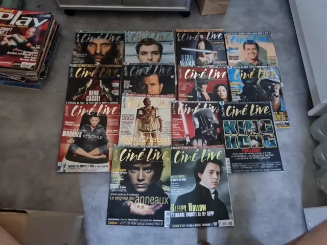 Lot De 14 Anciennes Revues Magazines CINÉ LIVE VF Années 90 2000