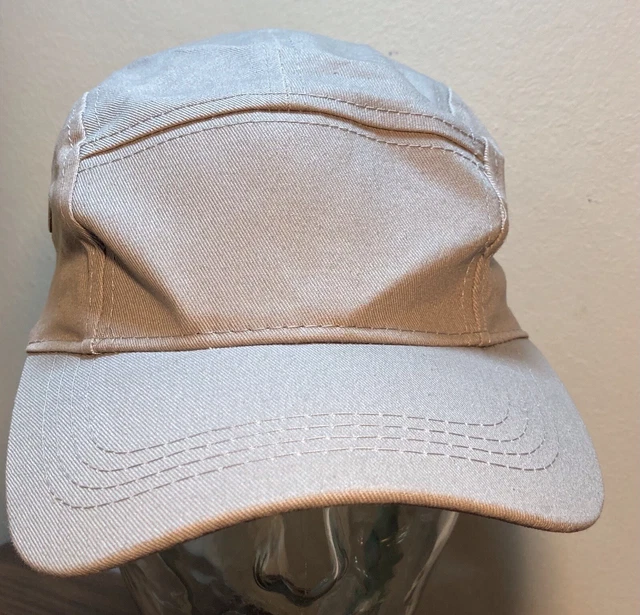 Womens P4F Accessories Gray Cotton 5 Panel Hat Strap Back 100% Cotton NWT