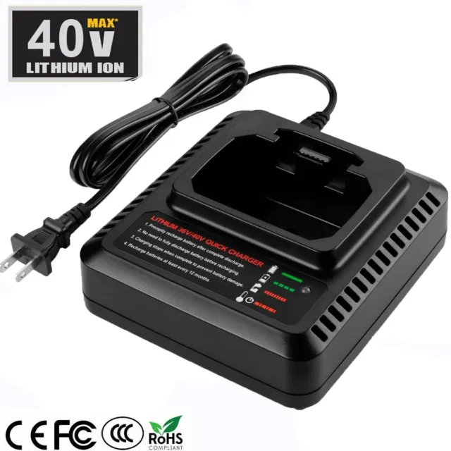 40v Lithium Battery + Charger for Black+Decker 40 Volt Max LBX2040 LBXR36  LSW36 - Measuring Tools & Sensors, Facebook Marketplace