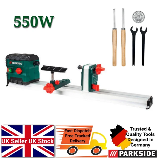 PARKSIDE 550W WOOD Turning Lathe + Accessories £109.99 PicClick UK