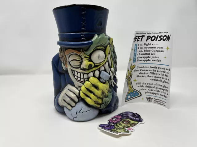 BIGGS JekyllHyde  1st Edition LE 50 Hand Made Ceramic Tiki Mug Signed Sold Out