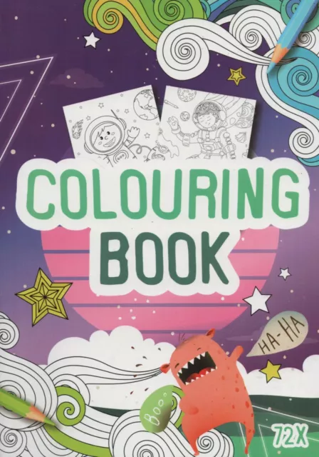 Colouring Book - Malbuch für Kinder - Astronaut, Rakete, Roboter u. v. a. #911