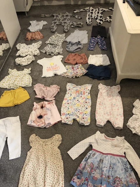 Bundle baby girls summer clothes age 6-9 months Monsoon Gap George