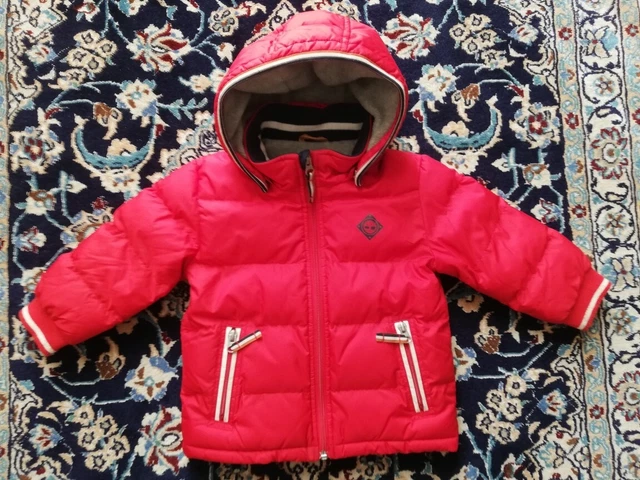 TIMBERLAND Giubbotto Piumino Giacca invernale Bambino 2 anni rosso COME NUOVO