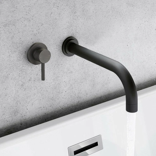Arissa Wandmontage Becken Mischer Wasserhahn - schwarz (G18EBP)