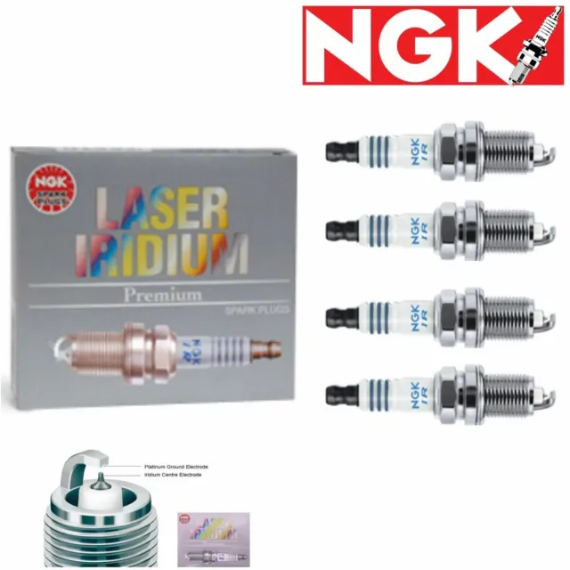4 Pack NGK Laser Iridium Spark Plugs 4867 IFR6B-K 4867 IFR6BK Tune Up