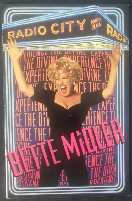 EXPERIENCE THE DIVINE Playbill BETTE MIDLER Radio City NYC 1993 With Ticket