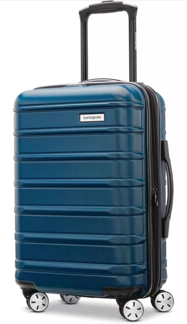 Samsonite Omni 2 Hardside Expandable Spinner Suitcase Luggage, 20” Lagoon Blue