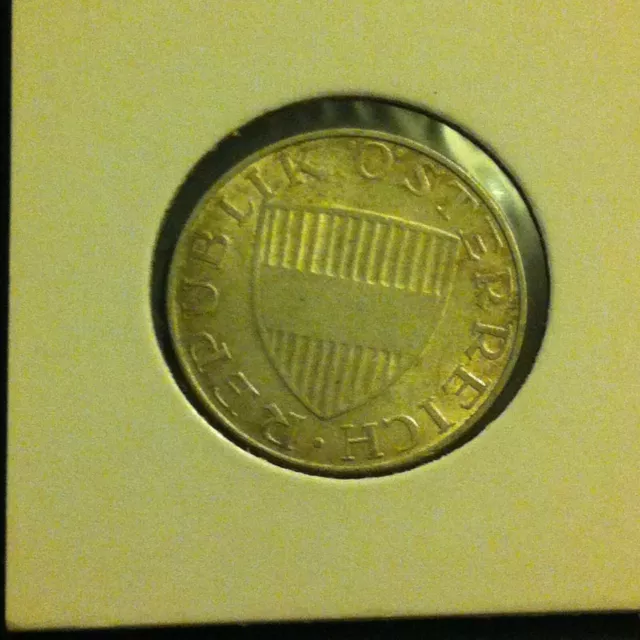 Austria 1968 10 shilling silver EF (NOB105/30Z228)