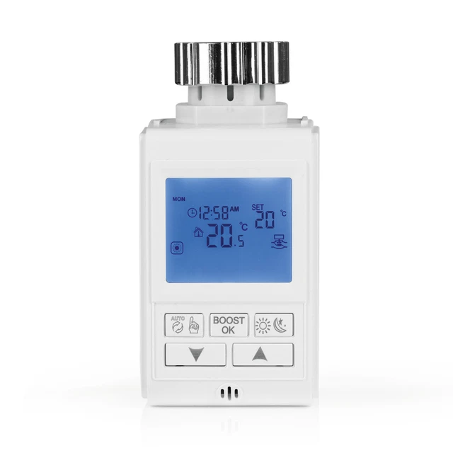 Radiateur Thermostat Programmable Digital Affichage Énergie Chauffage Régulateur