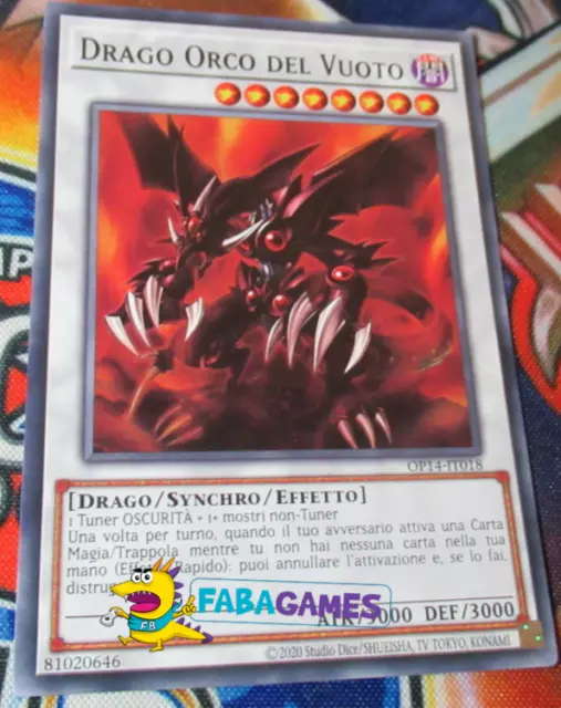 🇮🇹 Yu Gi Oh Drago Orco Del Vuoto - Op14 It018 Comune Ita 🇮🇹